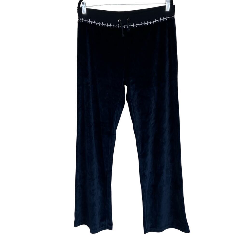 Black Velvet Track Pants